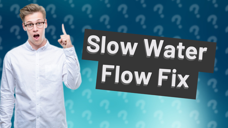 Slow Water Flow Fix