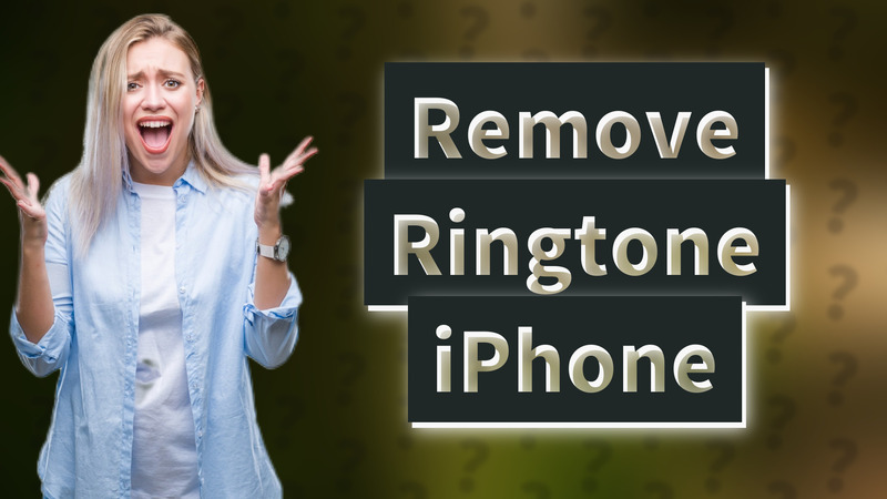 Remove Ringtone iPhone