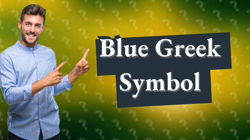 Blue Greek Symbol