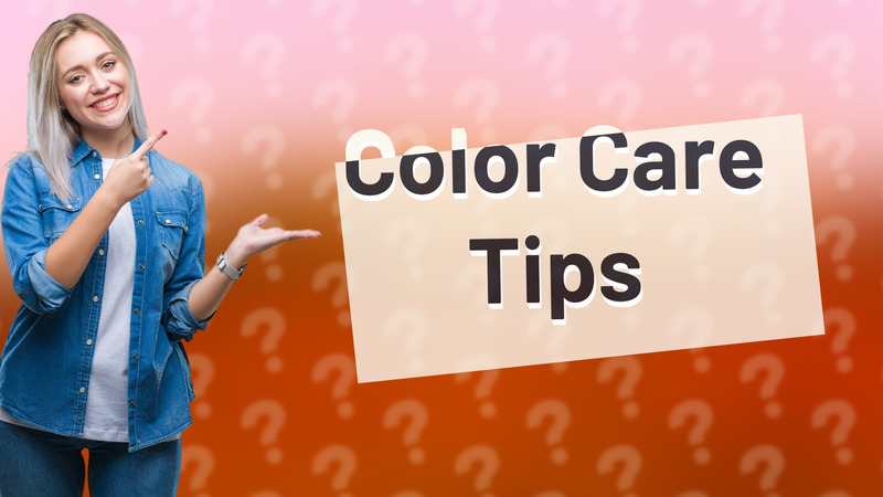 Color Care Tips