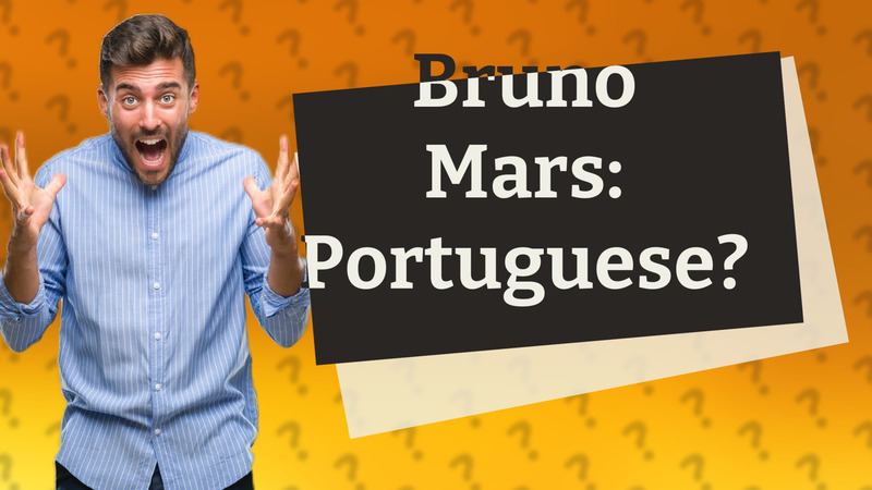 Bruno Mars: Portuguese?