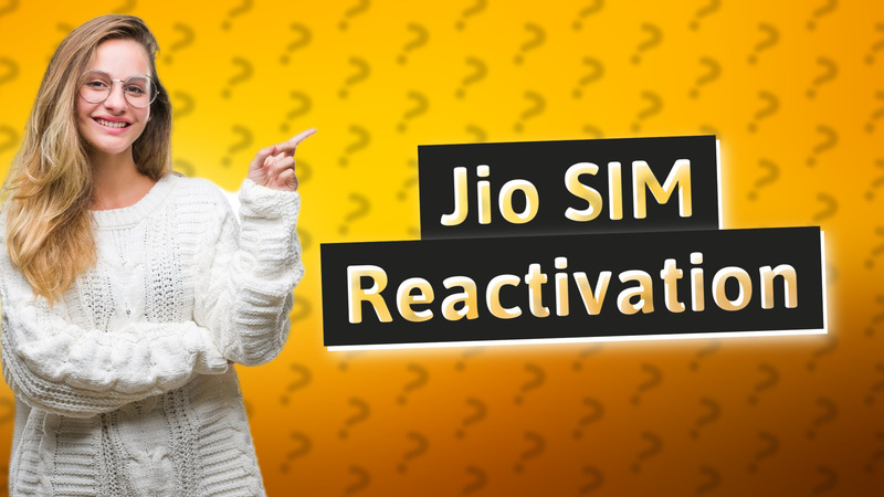 Jio SIM Reactivation