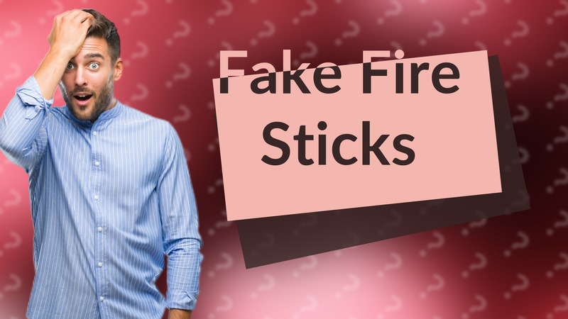 Fake Fire Sticks