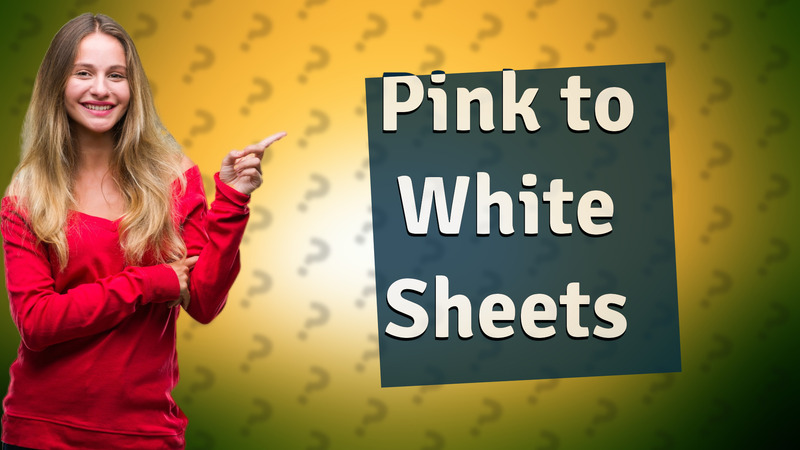 Pink to White Sheets