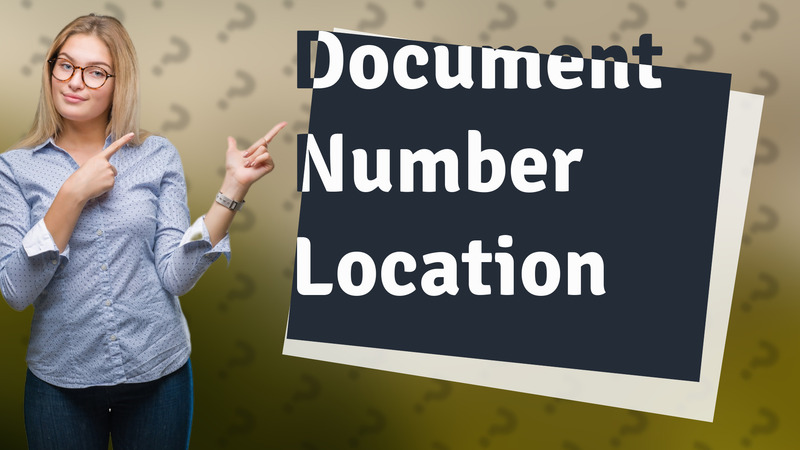 Document Number Location
