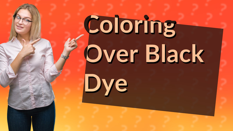 Coloring Over Black Dye