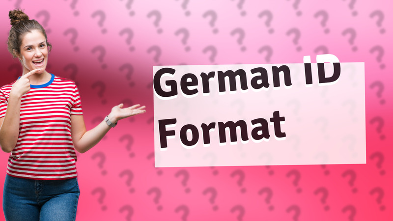 German ID Format