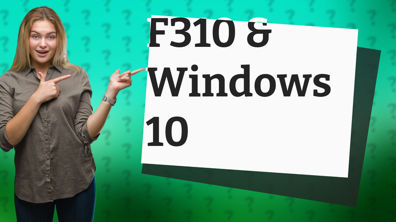 F310 & Windows 10