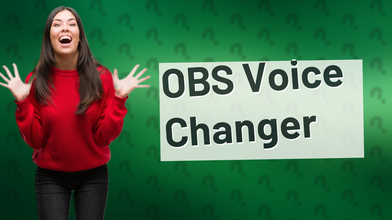OBS Voice Changer