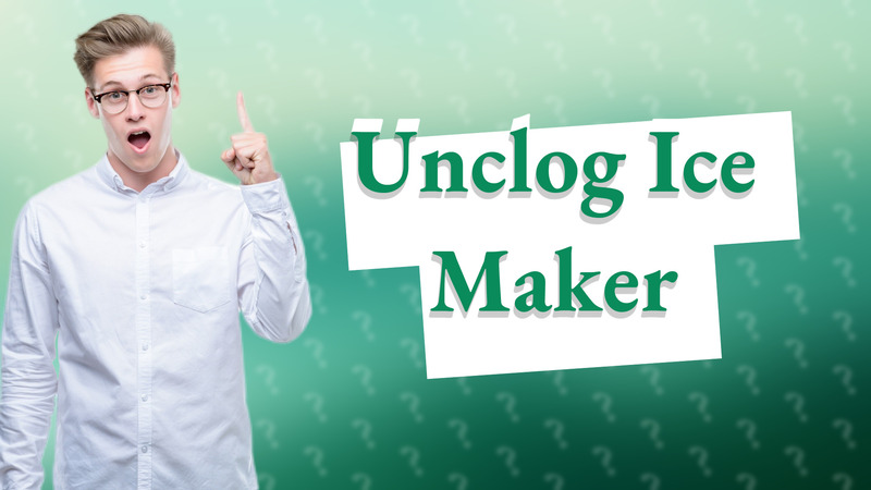 Unclog Ice Maker