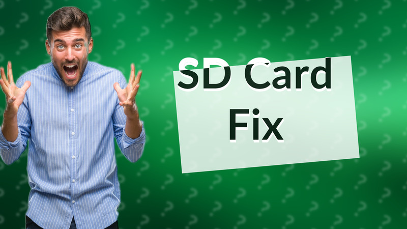 SD Card Fix