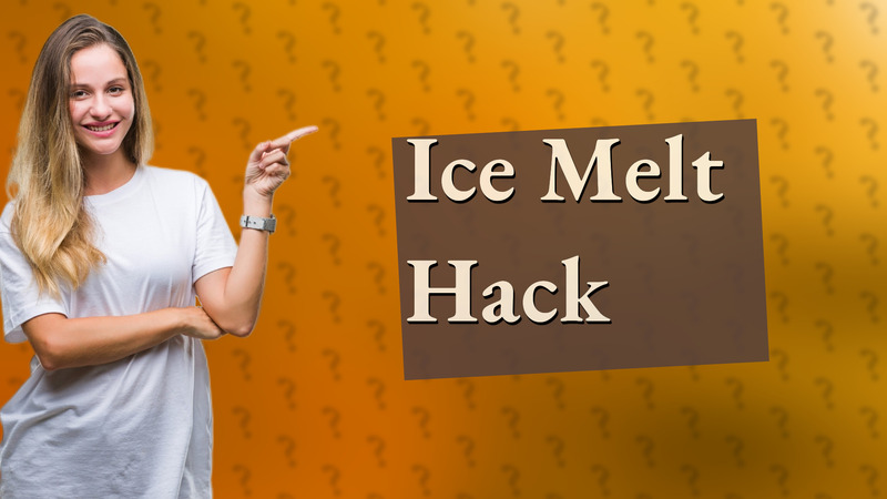 Ice Melt Hack