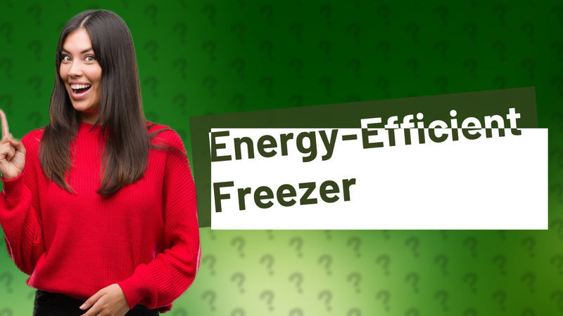 Energy-Efficient Freezer