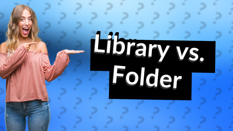 Library vs. Folder