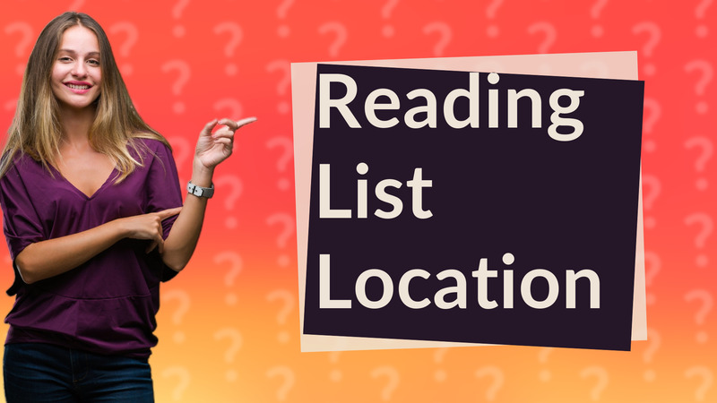 Reading List Location