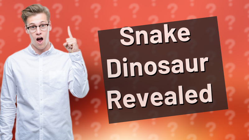 Snake Dinosaur Revealed