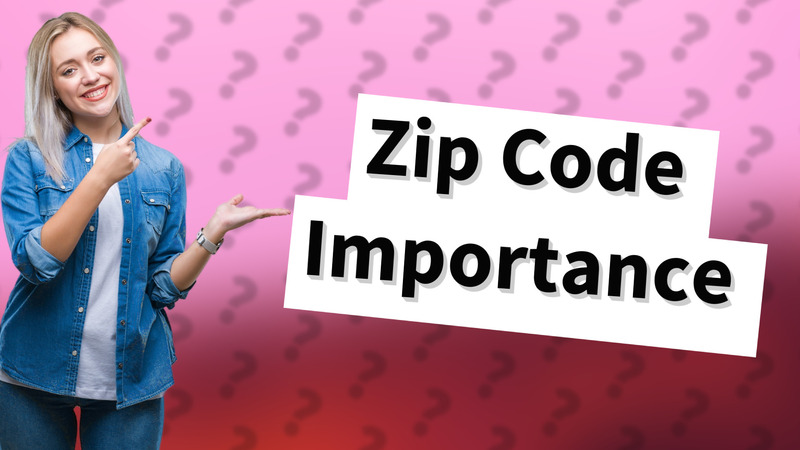 Zip Code Importance