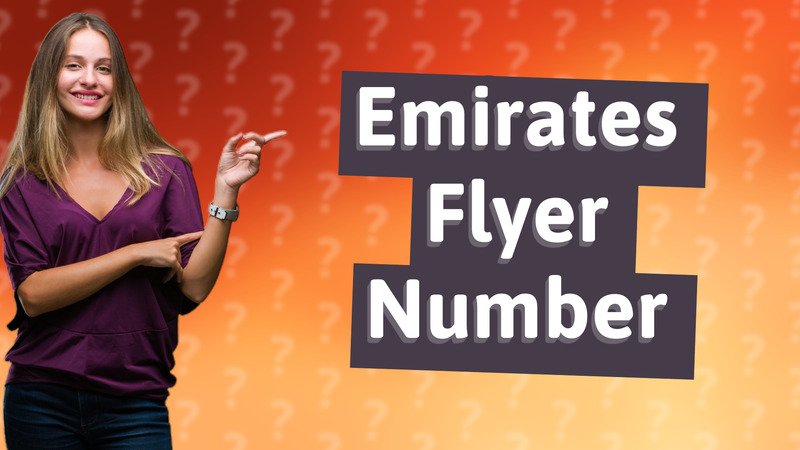 Emirates Flyer Number