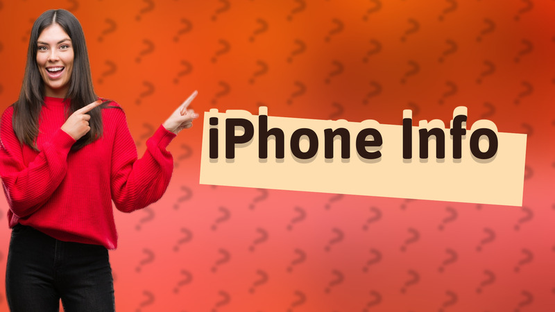 iPhone Info
