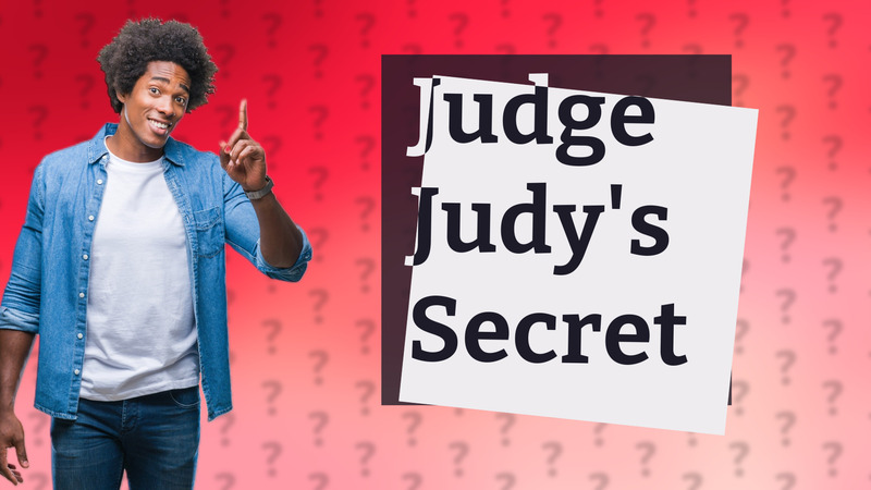 Judge Judy's Secret