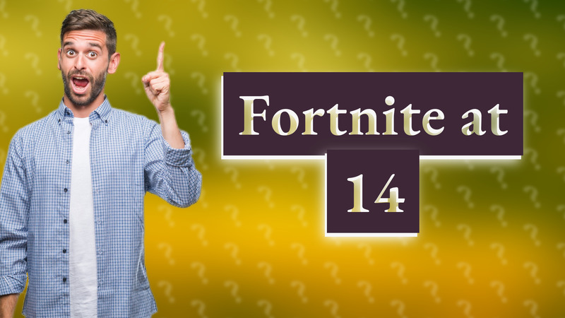 Fortnite at 14