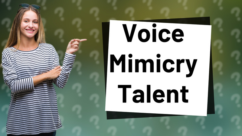Voice Mimicry Talent