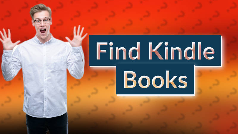 Find Kindle Books