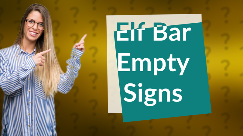 Elf Bar Empty Signs