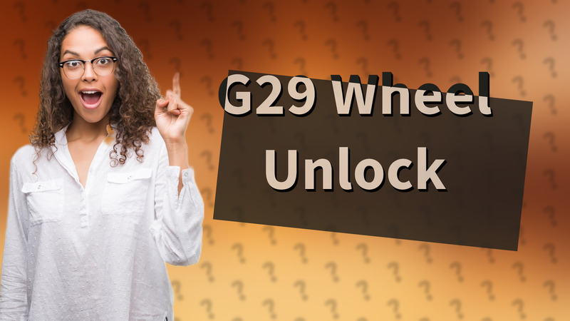 G29 Wheel Unlock