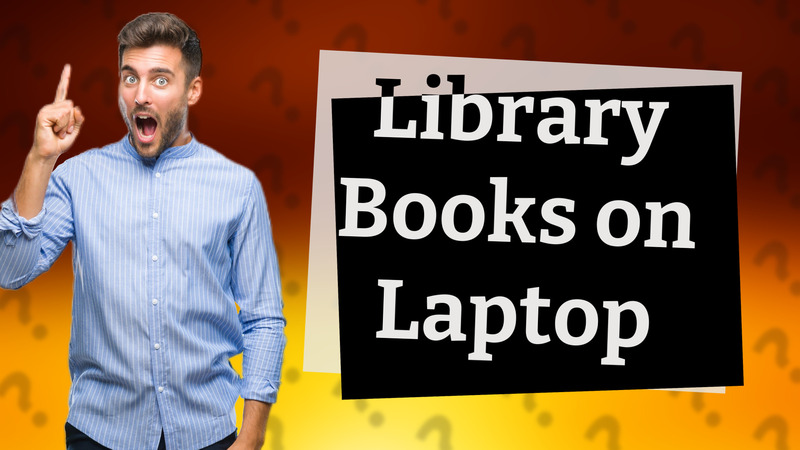 Library Books on Laptop