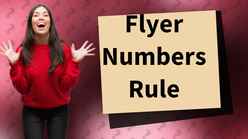 Flyer Numbers Rule