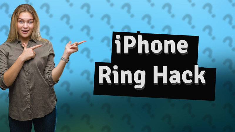 iPhone Ring Hack