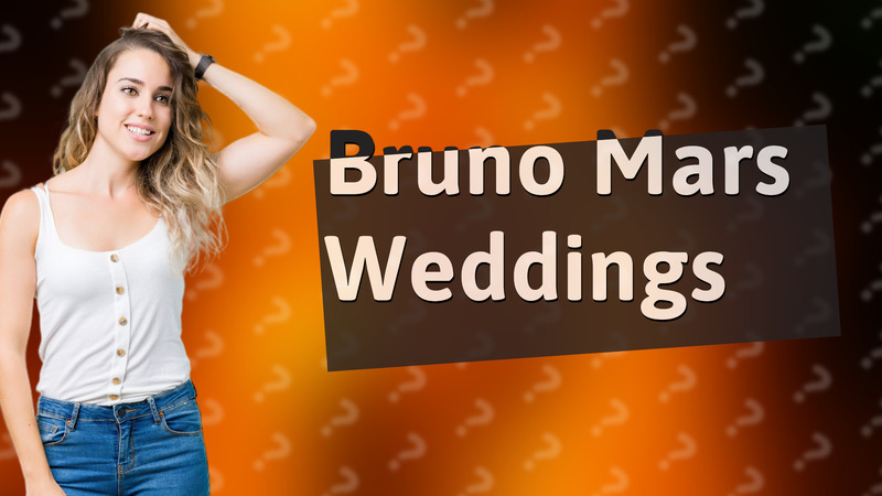Bruno Mars Weddings