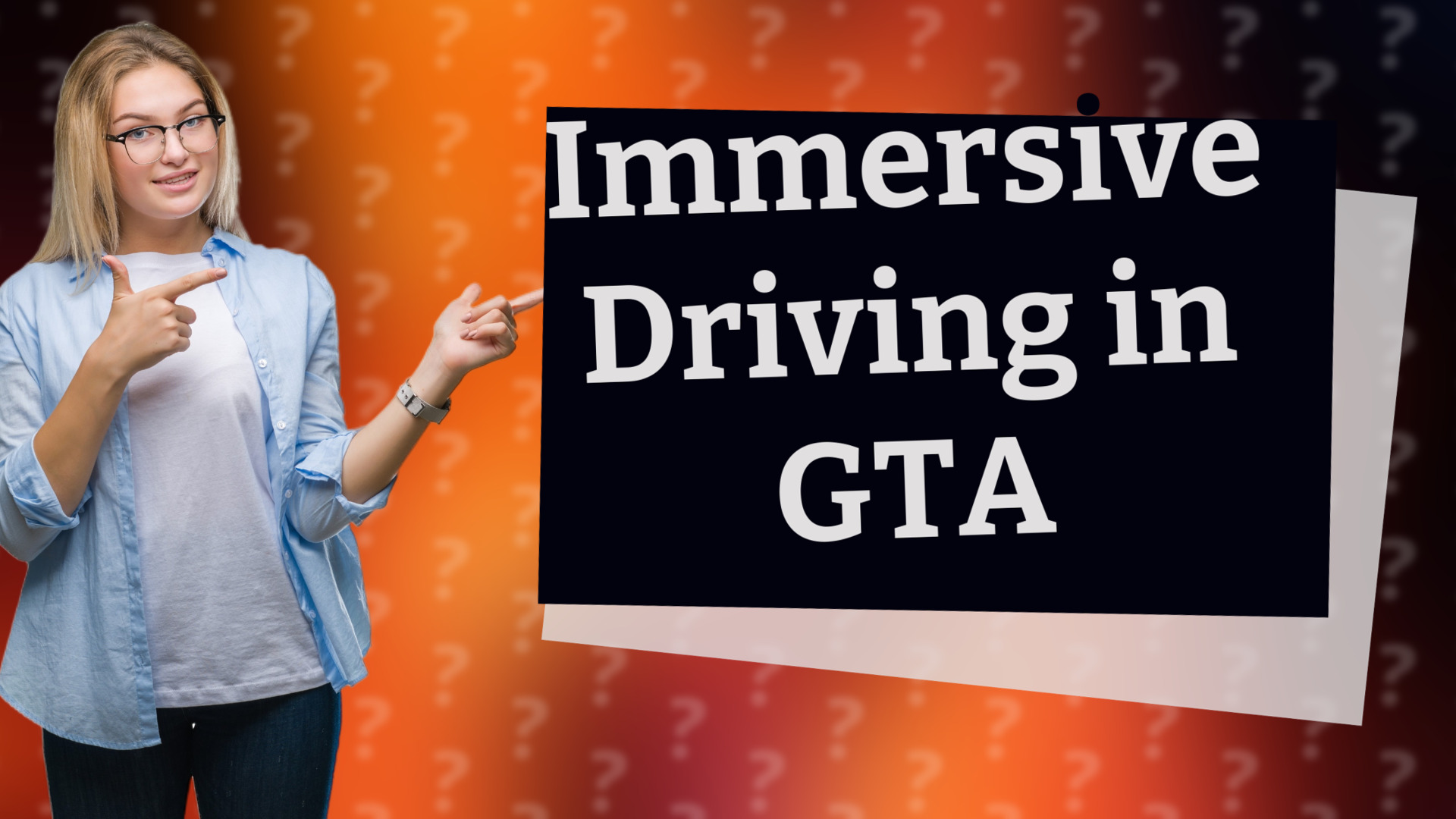 Immersive Driving in GTA