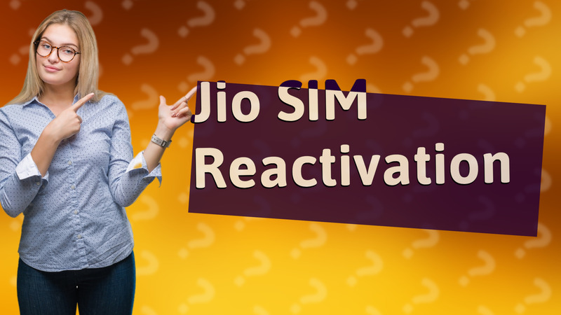 Jio SIM Reactivation