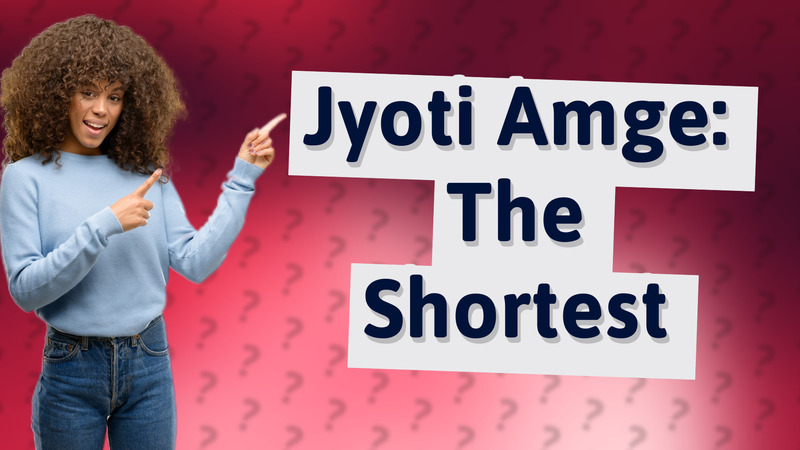 Jyoti Amge: The Shortest
