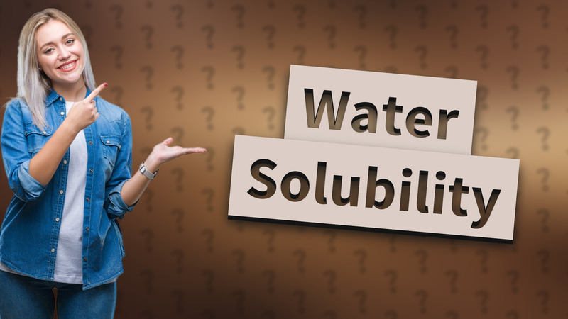 Water Solubility