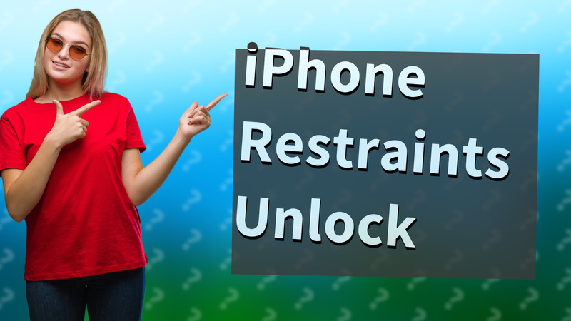 iPhone Restraints Unlock