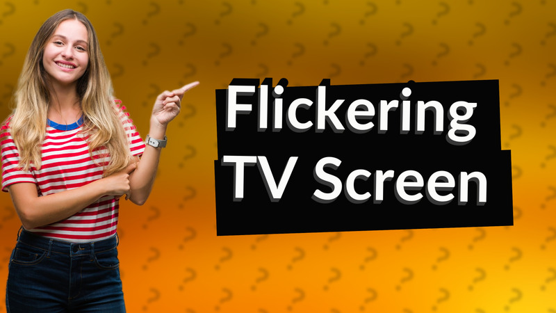 Flickering TV Screen