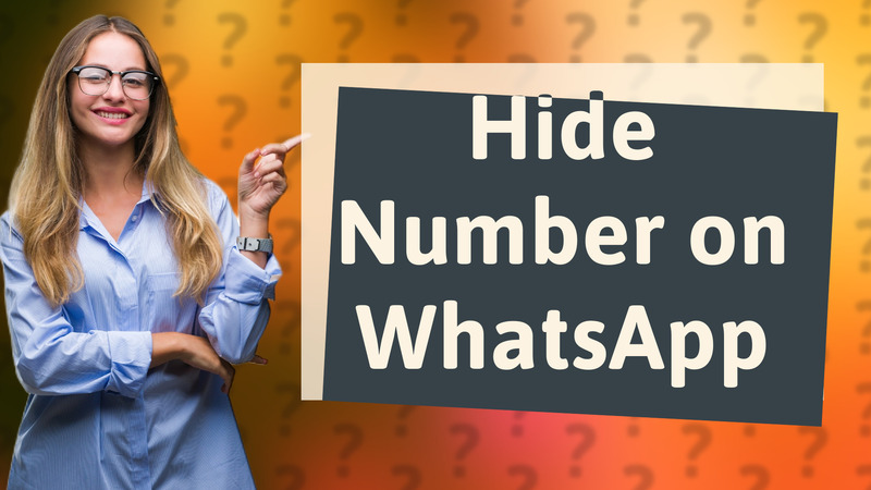 Hide Number on WhatsApp