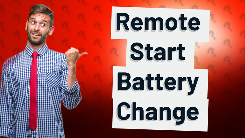 Remote Start Battery Change