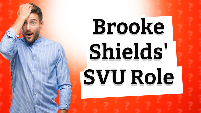 Brooke Shields' SVU Role