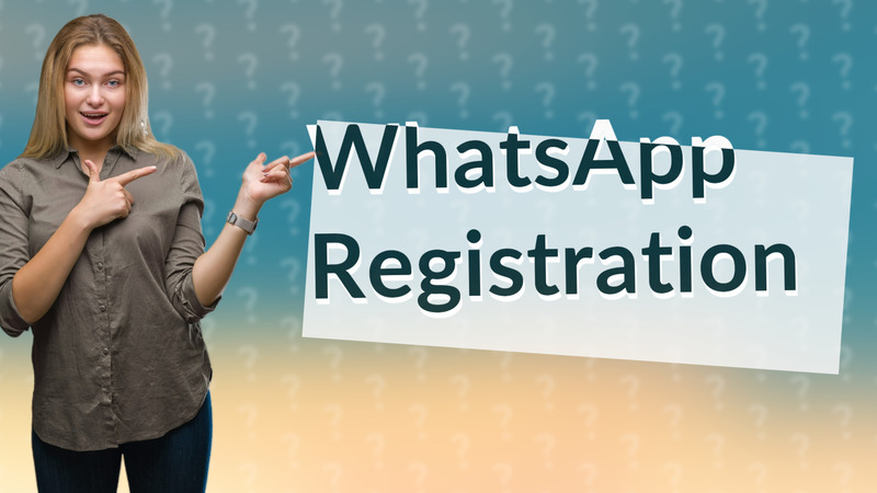 WhatsApp Registration