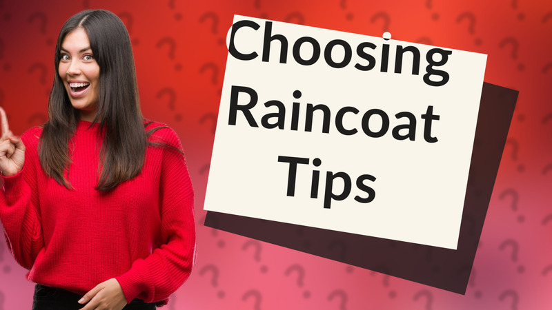 Choosing Raincoat Tips