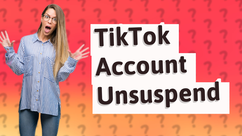 TikTok Account Unsuspend