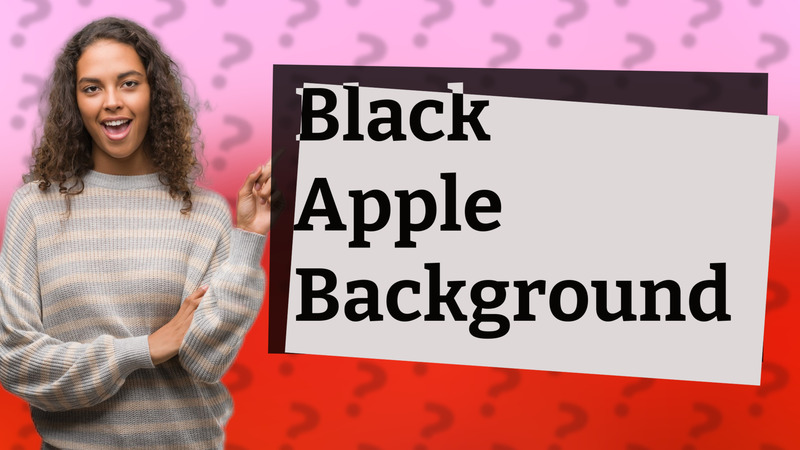 Black Apple Background
