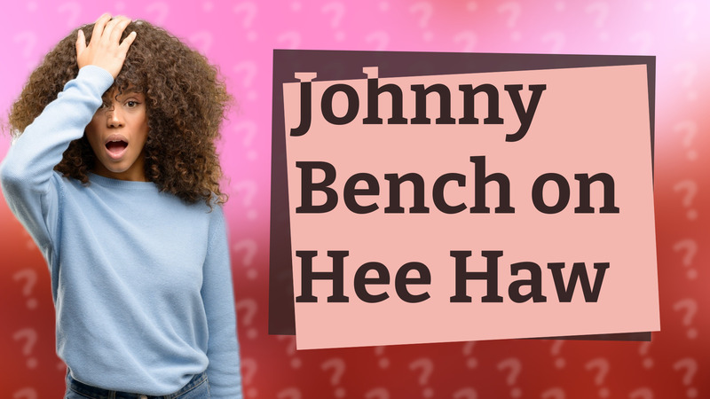 Johnny Bench on Hee Haw
