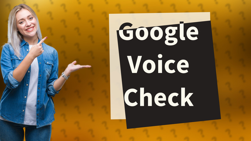 Google Voice Check