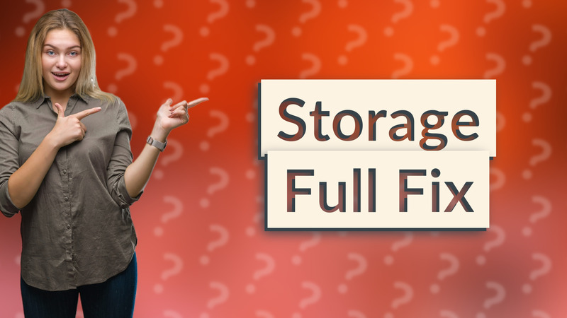 Storage Full Fix