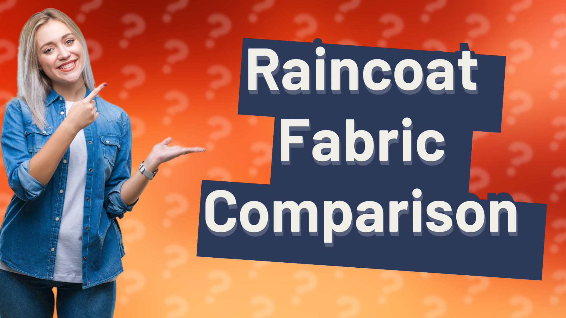 Raincoat Fabric Comparison